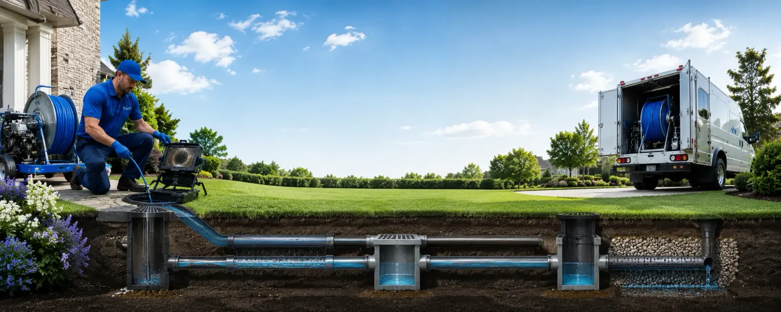 Outdoor drain cleaning information for Red Rock, OK